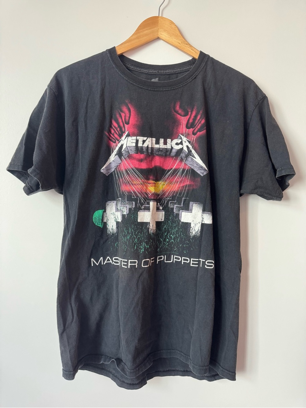 Metallica Master of Puppets Band Tee Shirt Black Medium